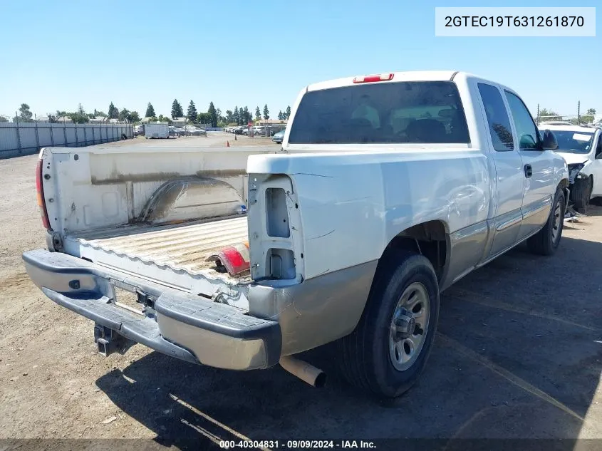 2003 GMC Sierra 1500 Sle VIN: 2GTEC19T631261870 Lot: 40304831