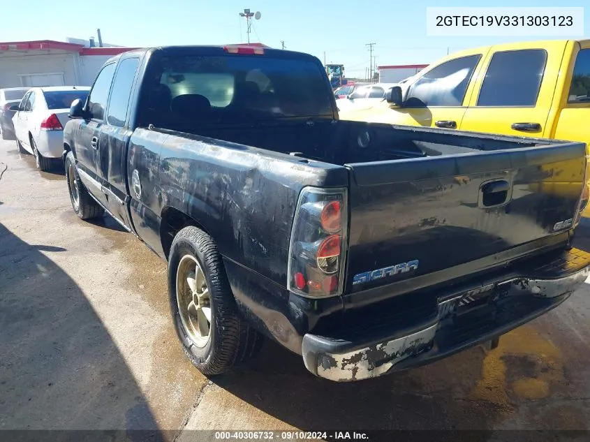 2003 GMC Sierra 1500 Sle VIN: 2GTEC19V331303123 Lot: 40306732