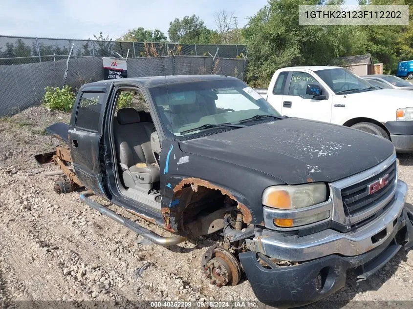 2003 GMC Sierra K2500 Heavy Duty VIN: 1GTHK23123F112202 Lot: 40352209