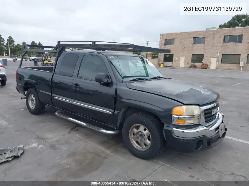 2003 GMC Sierra 1500 Sle VIN: 2GTEC19V731139729 Lot: 40355434