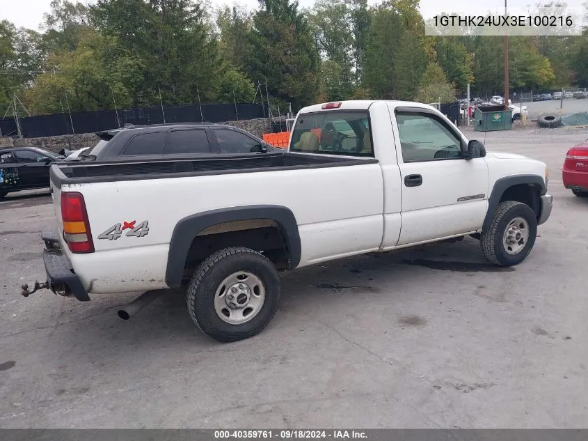 2003 GMC Sierra K2500 Heavy Duty VIN: 1GTHK24UX3E100216 Lot: 40359761