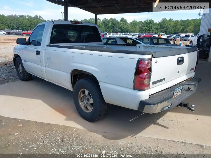 2003 GMC Sierra 1500 Work Truck VIN: 1GTEC14V63Z201457 Lot: 40375486