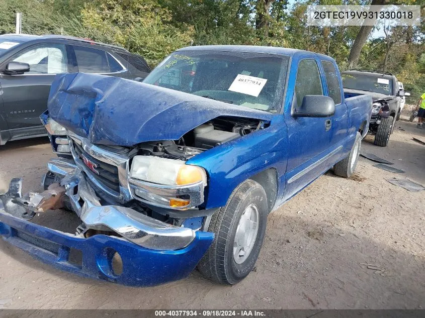 2003 GMC Sierra 1500 Sle VIN: 2GTEC19V931330018 Lot: 40377934