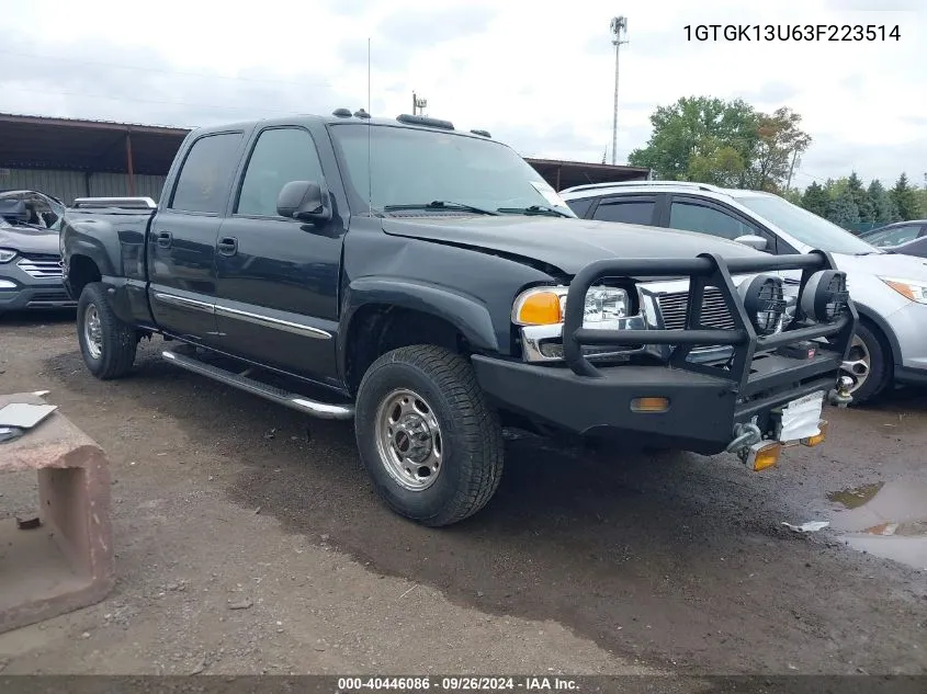 2003 GMC Sierra 1500Hd Slt VIN: 1GTGK13U63F223514 Lot: 40446086