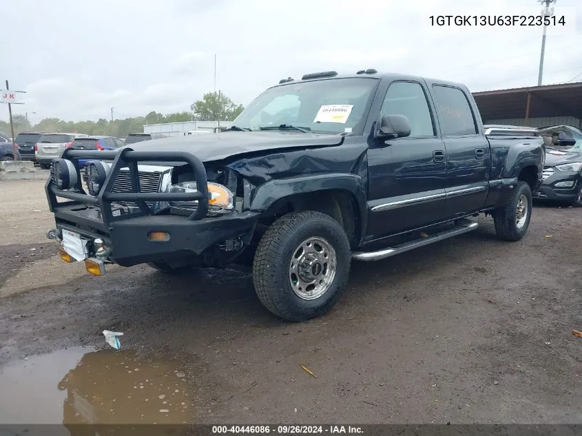 2003 GMC Sierra 1500Hd Slt VIN: 1GTGK13U63F223514 Lot: 40446086