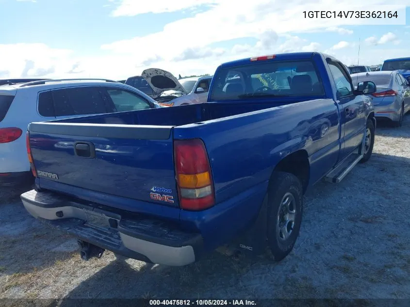 2003 GMC New Sierra C1500 VIN: 1GTEC14V73E362164 Lot: 40475812