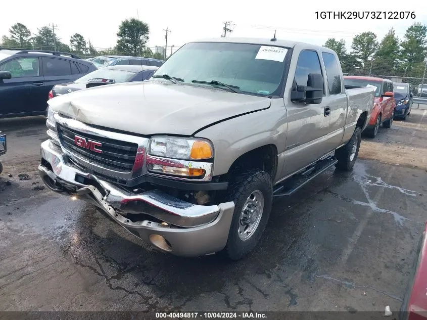 2003 GMC Sierra 2500Hd Slt VIN: 1GTHK29U73Z122076 Lot: 40494817