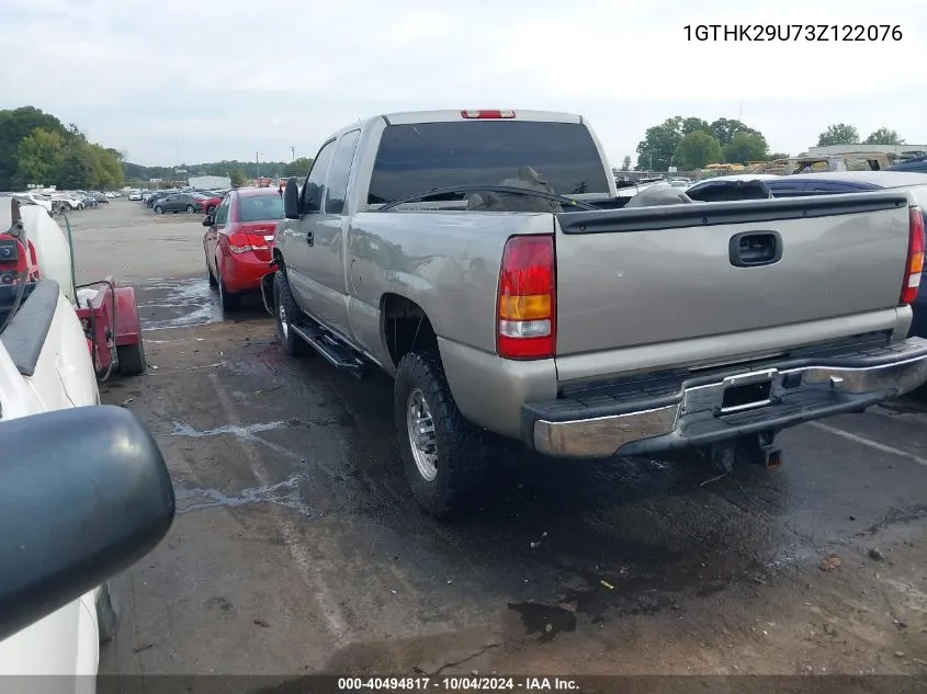 2003 GMC Sierra 2500Hd Slt VIN: 1GTHK29U73Z122076 Lot: 40494817