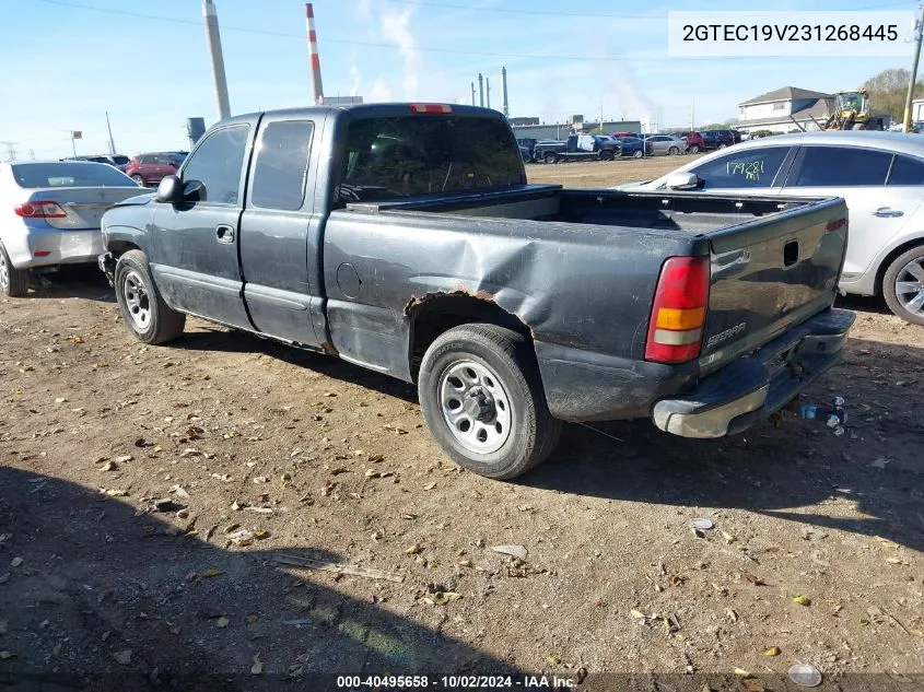 2003 GMC Sierra 1500 VIN: 2GTEC19V231268445 Lot: 40495658