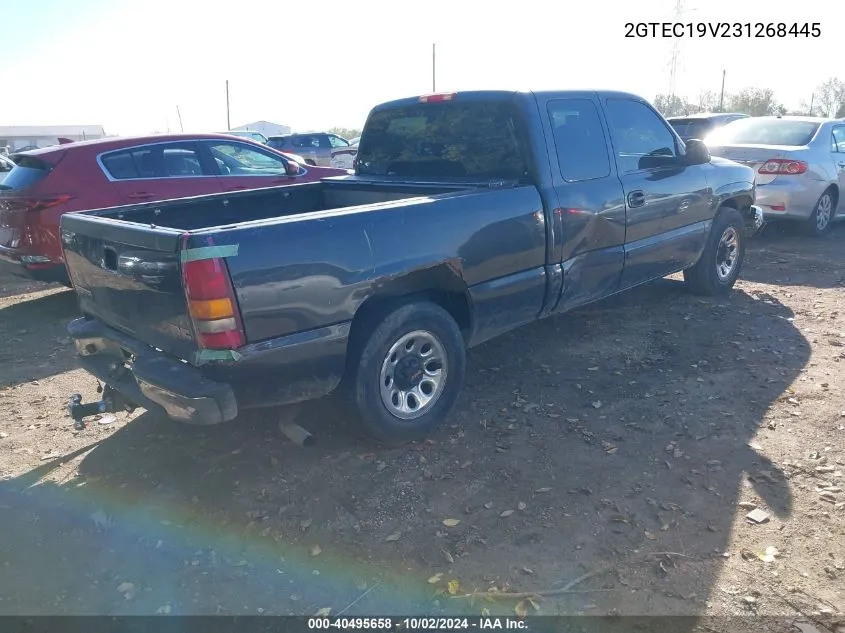 2003 GMC Sierra 1500 VIN: 2GTEC19V231268445 Lot: 40495658