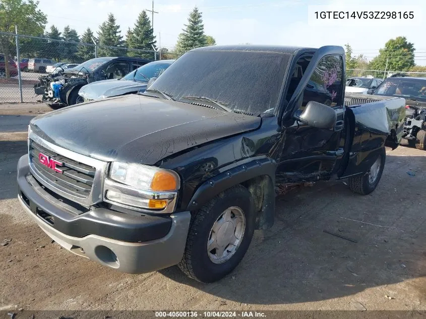 2003 GMC Sierra 1500 VIN: 1GTEC14V53Z298165 Lot: 40500136