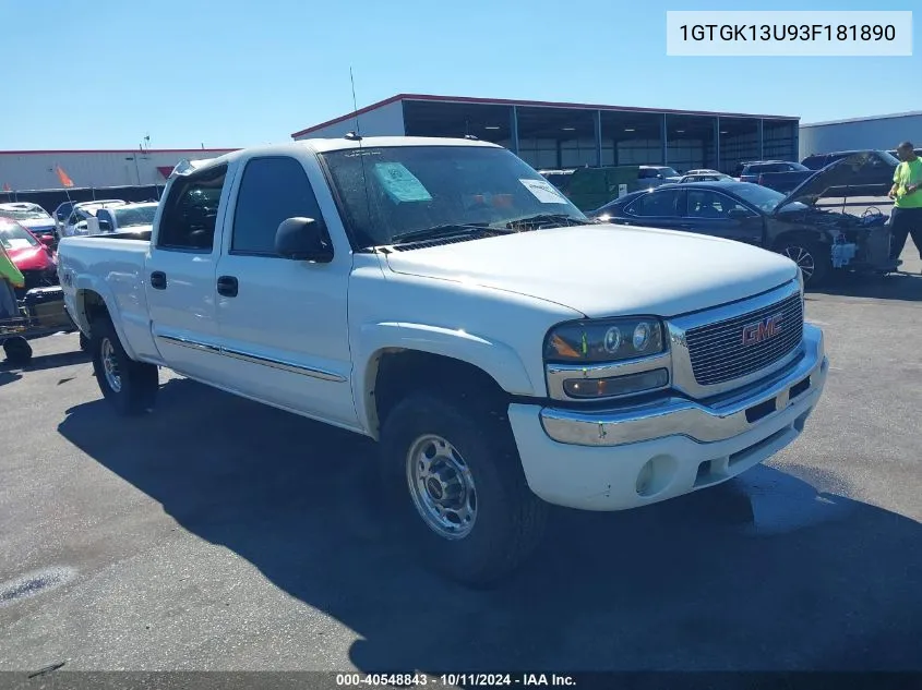 1GTGK13U93F181890 2003 GMC Sierra K1500 Heavy Duty