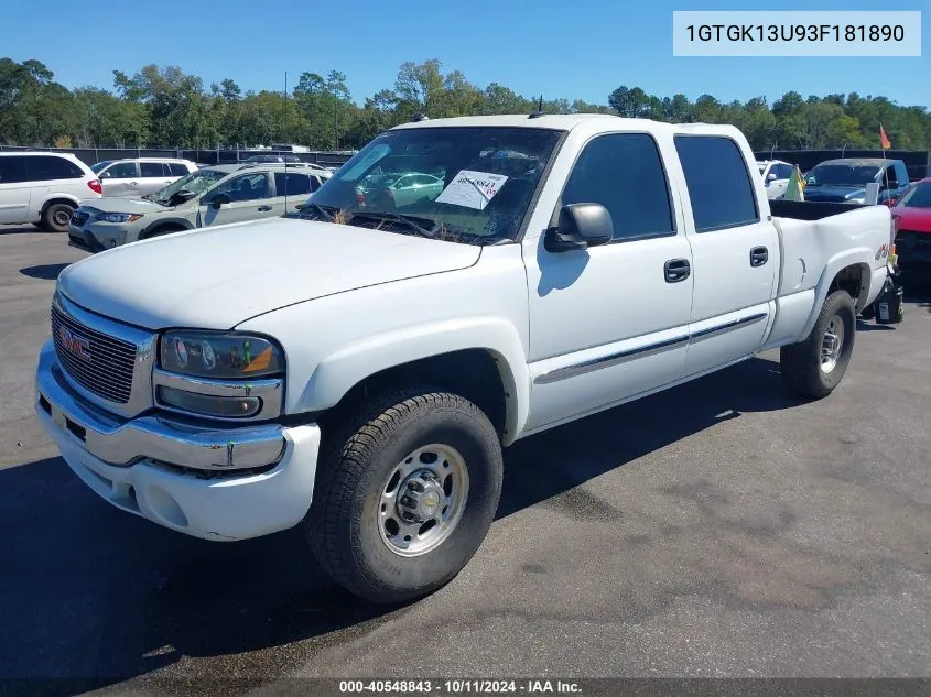 1GTGK13U93F181890 2003 GMC Sierra K1500 Heavy Duty