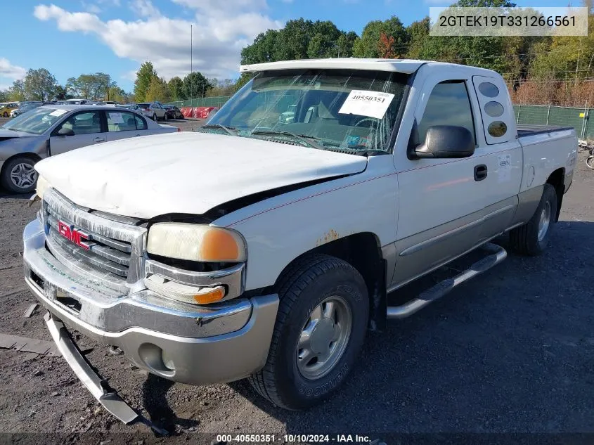 2003 GMC Sierra 1500 Sle VIN: 2GTEK19T331266561 Lot: 40550351