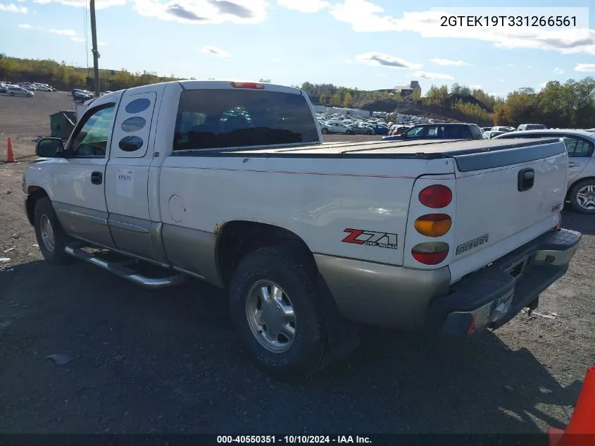 2003 GMC Sierra 1500 Sle VIN: 2GTEK19T331266561 Lot: 40550351