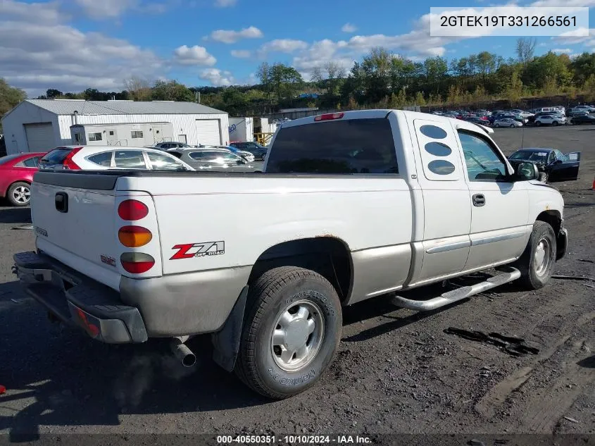 2003 GMC Sierra 1500 Sle VIN: 2GTEK19T331266561 Lot: 40550351