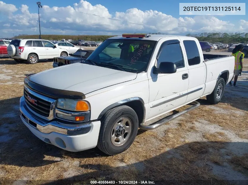 2003 GMC Sierra 1500 Slt VIN: 2GTEC19T131125114 Lot: 40556483