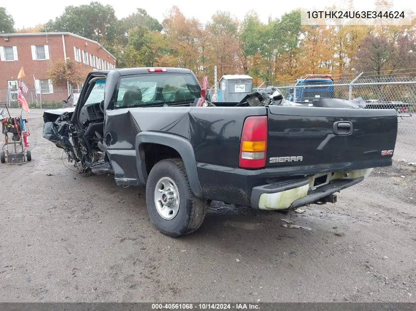 2003 GMC Sierra K2500 Heavy Duty VIN: 1GTHK24U63E344624 Lot: 40561068