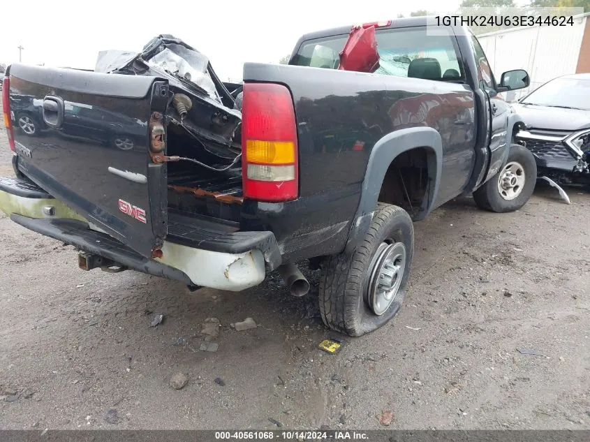 2003 GMC Sierra K2500 Heavy Duty VIN: 1GTHK24U63E344624 Lot: 40561068