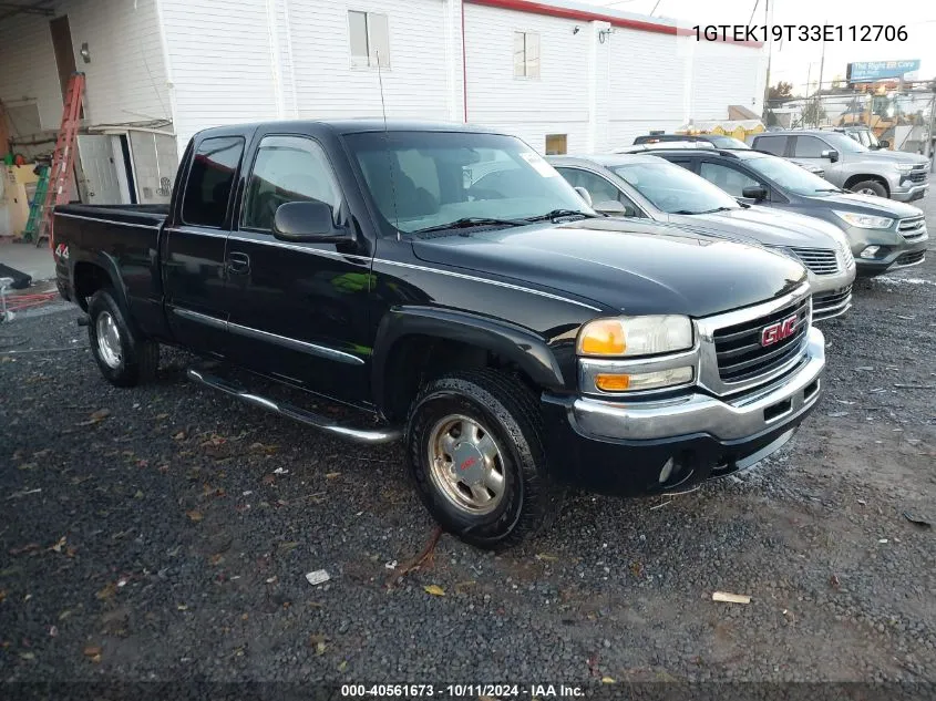 2003 GMC New Sierra K1500 VIN: 1GTEK19T33E112706 Lot: 40561673