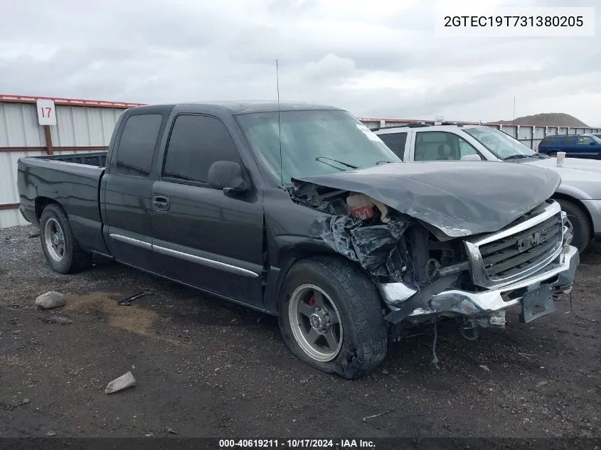 2003 GMC Sierra 1500 Sle VIN: 2GTEC19T731380205 Lot: 40619211