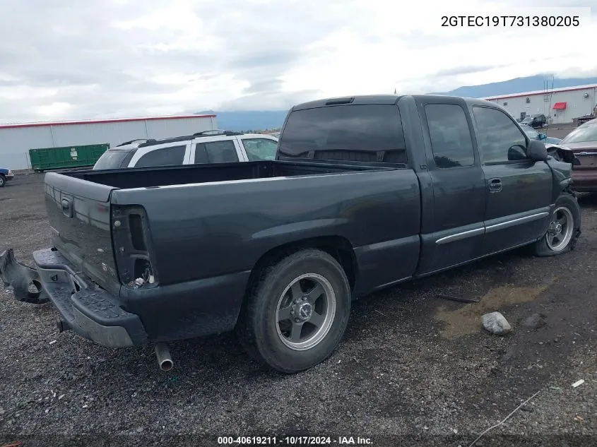 2003 GMC Sierra 1500 Sle VIN: 2GTEC19T731380205 Lot: 40619211