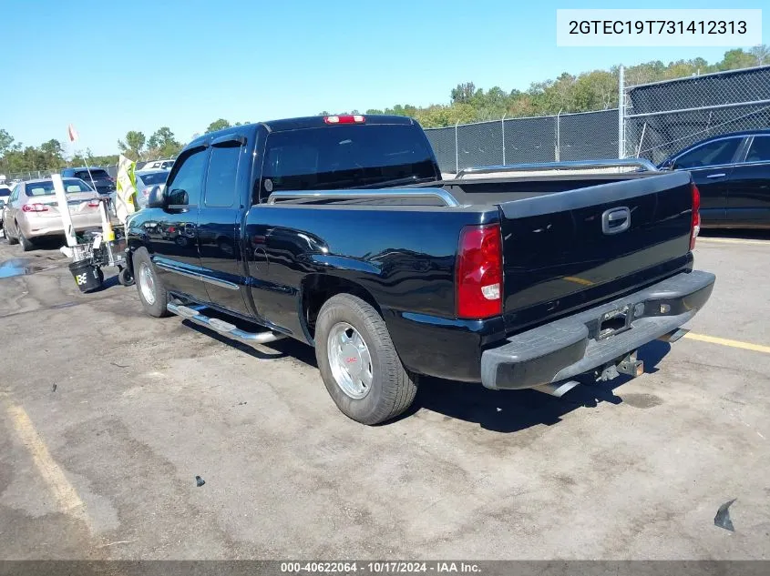 2003 GMC Sierra 1500 Sle VIN: 2GTEC19T731412313 Lot: 40622064