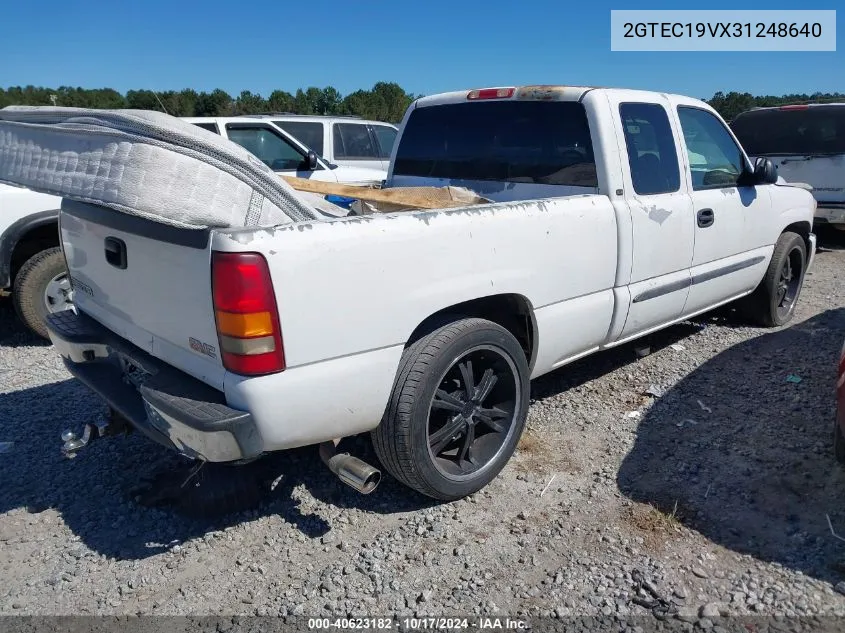 2003 GMC Sierra 1500 Sle VIN: 2GTEC19VX31248640 Lot: 40623182