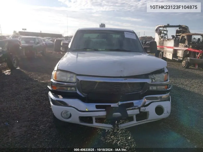 2003 GMC Sierra 2500Hd Sle/Slt VIN: 1GTHK23123F104875 Lot: 40633825