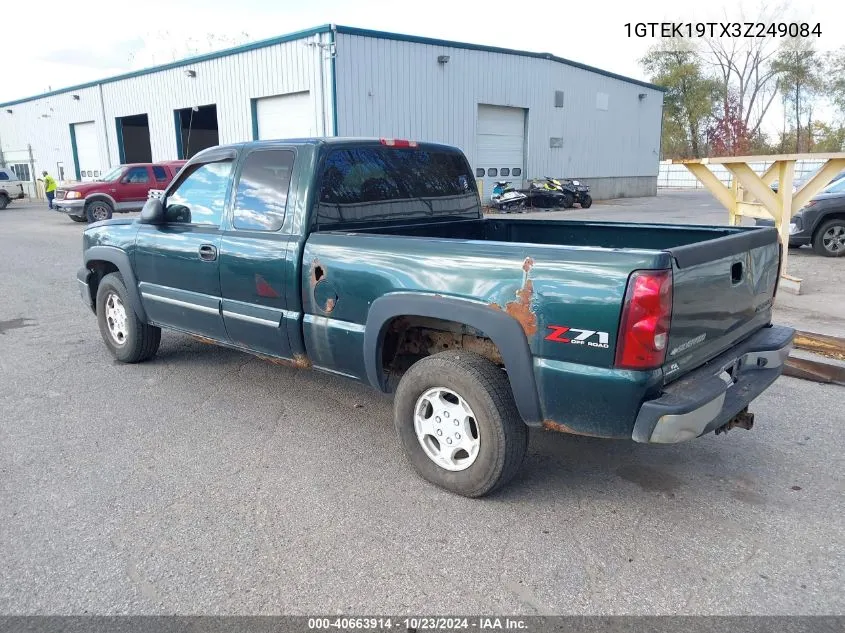 2003 GMC Sierra 1500 Sle/Slt VIN: 1GTEK19TX3Z249084 Lot: 40663914