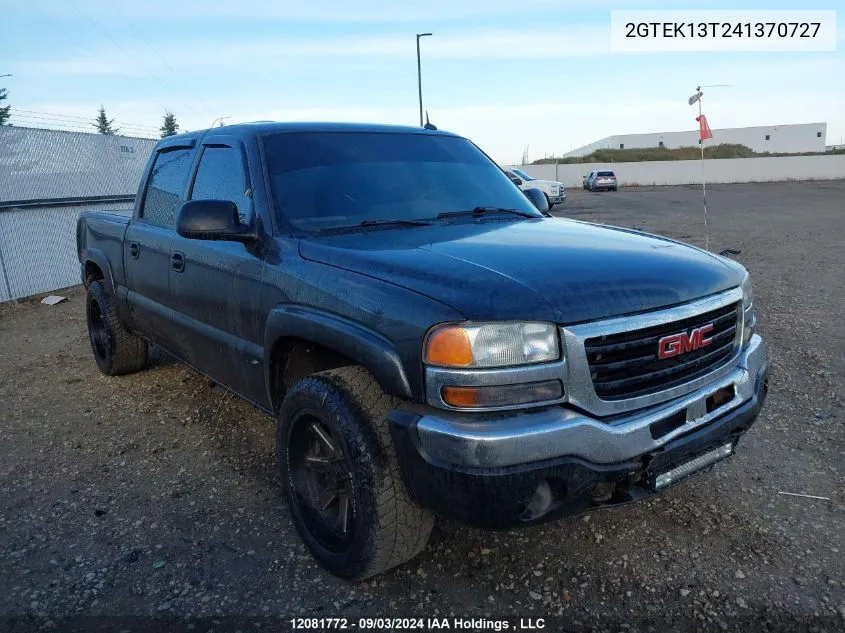 2004 GMC Sierra 1500 VIN: 2GTEK13T241370727 Lot: 12081772