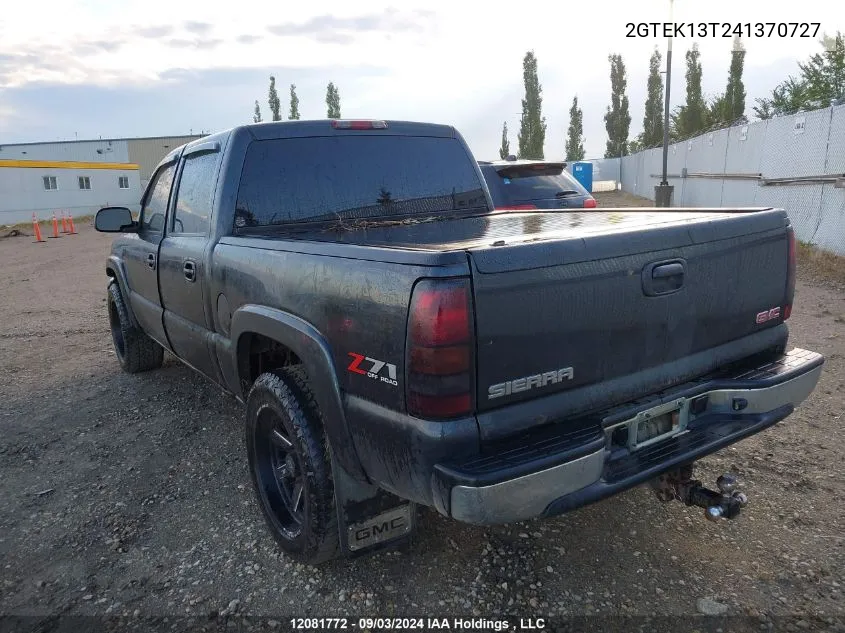 2004 GMC Sierra 1500 VIN: 2GTEK13T241370727 Lot: 12081772