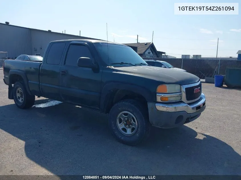 2004 GMC New Sierra 1500 Sl/Sle VIN: 1GTEK19T54Z261094 Lot: 12084851