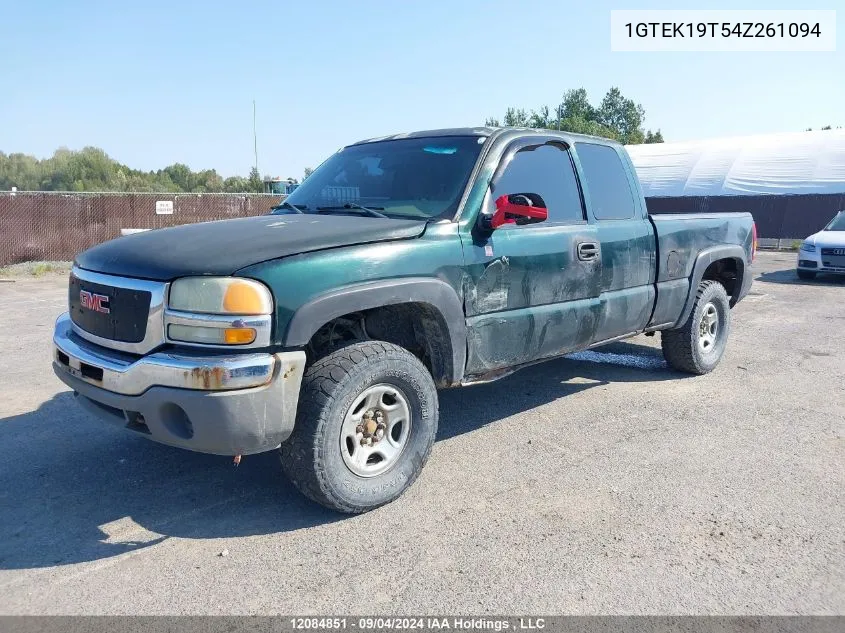 2004 GMC New Sierra 1500 Sl/Sle VIN: 1GTEK19T54Z261094 Lot: 12084851