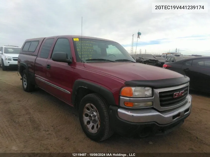 2004 GMC Sierra 1500 VIN: 2GTEC19V441239174 Lot: 12119487