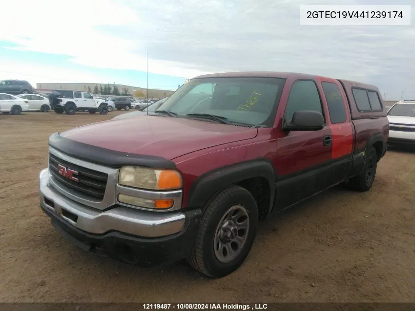 2004 GMC Sierra 1500 VIN: 2GTEC19V441239174 Lot: 12119487