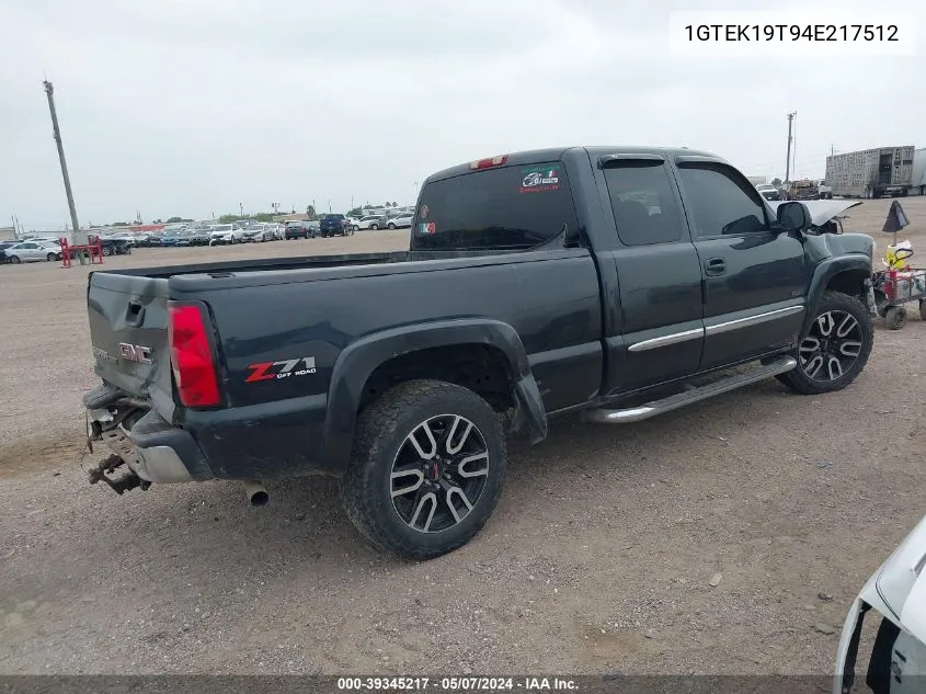 1GTEK19T94E217512 2004 GMC Sierra 1500 Slt