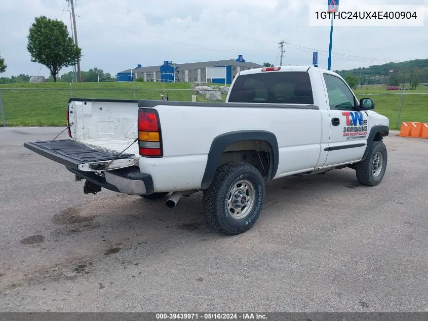 2004 GMC Sierra 2500Hd VIN: 1GTHC24UX4E400904 Lot: 39439971