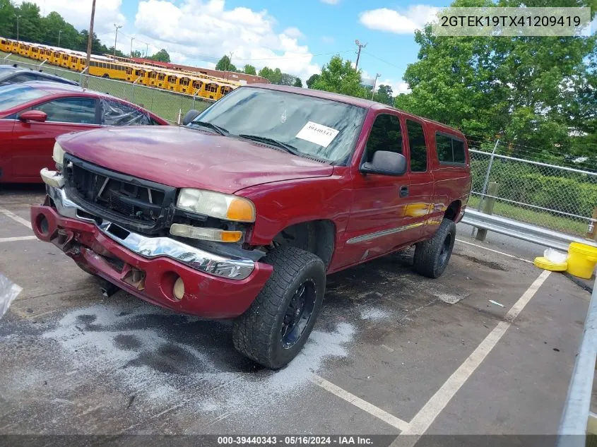 2004 GMC Sierra 1500 Sle VIN: 2GTEK19TX41209419 Lot: 39440343