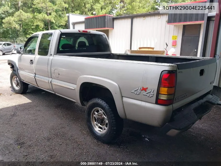 2004 GMC Sierra 2500Hd Sle VIN: 1GTHK29G04E225441 Lot: 39881149