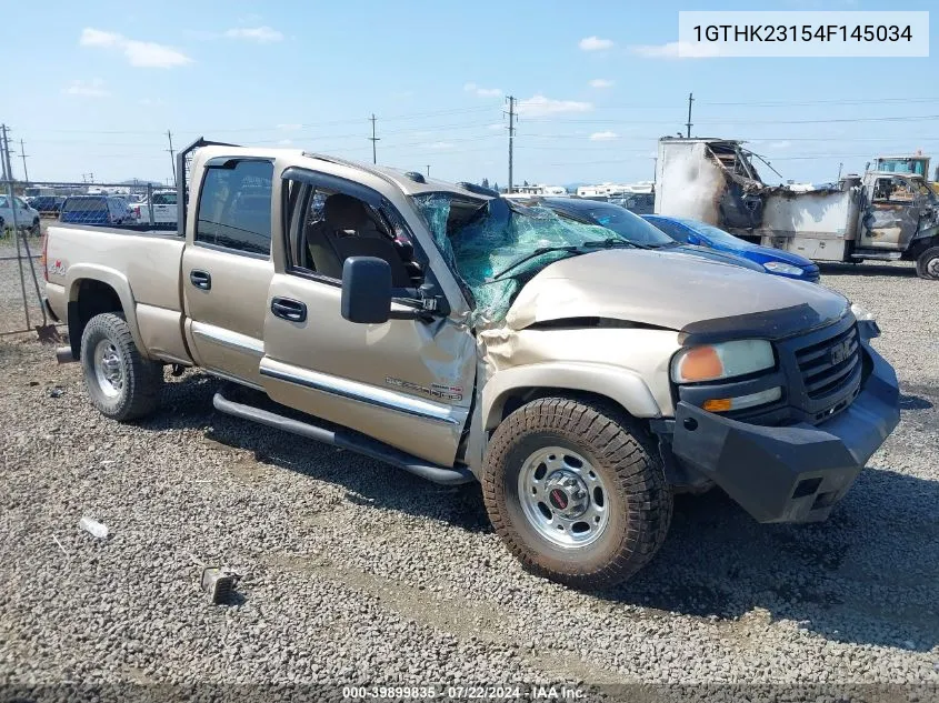 2004 GMC Sierra 2500Hd Sle VIN: 1GTHK23154F145034 Lot: 39899835