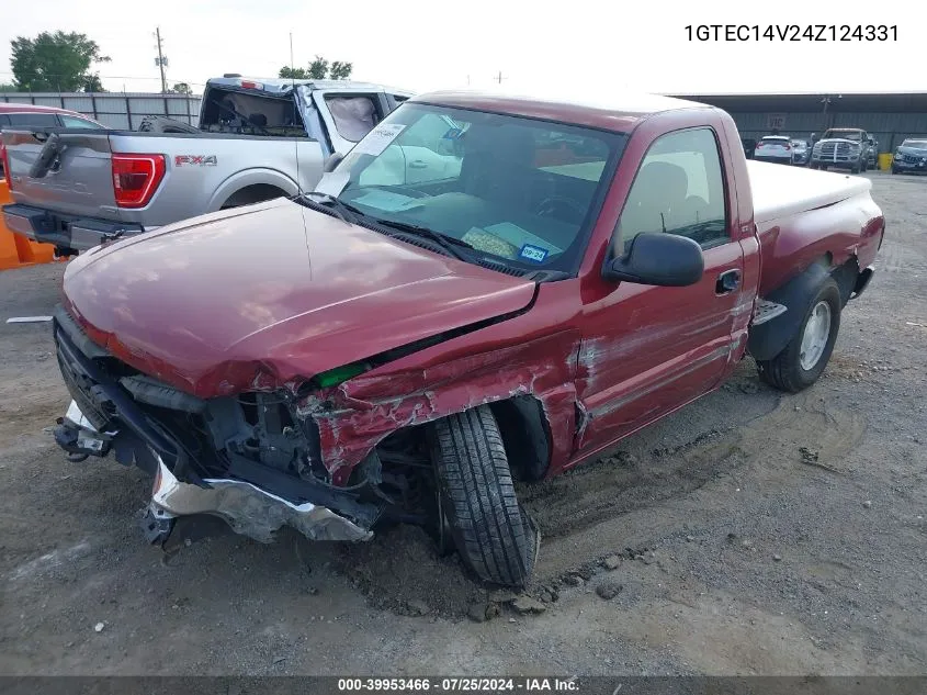 2004 GMC Sierra 1500 Sle VIN: 1GTEC14V24Z124331 Lot: 39953466