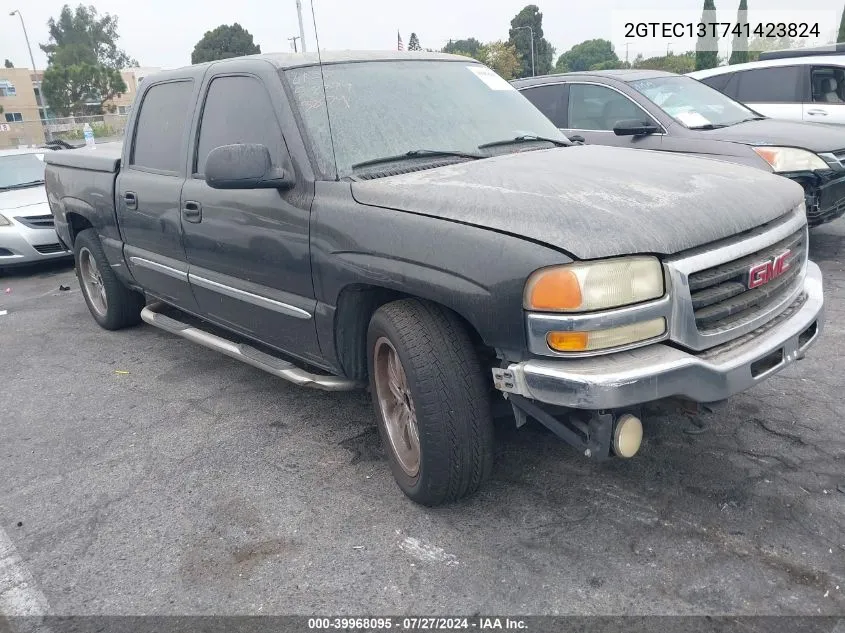 2004 GMC Sierra 1500 Sle VIN: 2GTEC13T741423824 Lot: 39968095