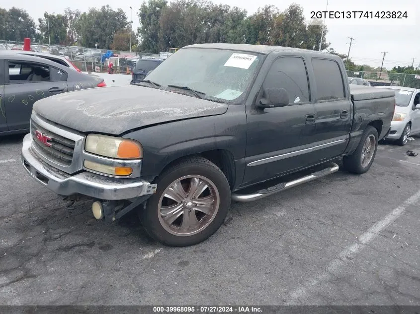 2004 GMC Sierra 1500 Sle VIN: 2GTEC13T741423824 Lot: 39968095