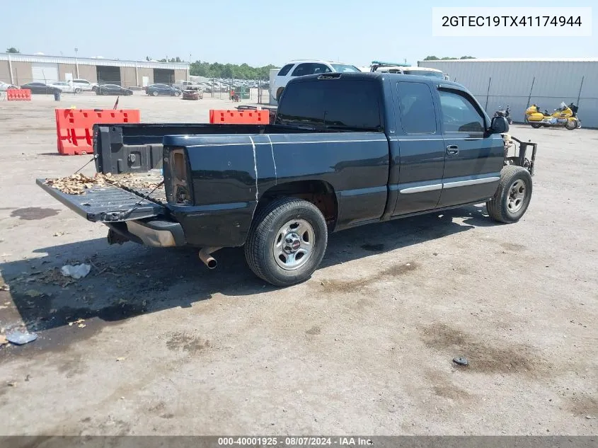 2004 GMC Sierra 1500 Sle VIN: 2GTEC19TX41174944 Lot: 40001925