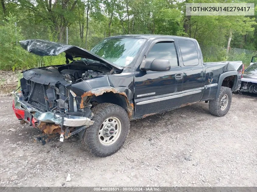 2004 GMC Sierra 2500Hd Sle VIN: 1GTHK29U14E279417 Lot: 40028531