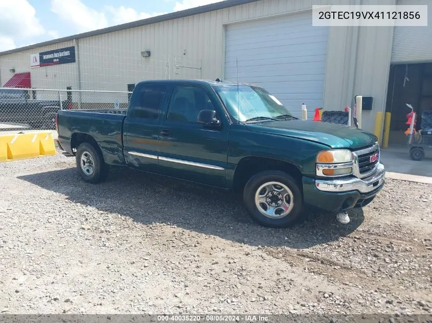 2004 GMC Sierra 1500 Sle VIN: 2GTEC19VX41121856 Lot: 40035220