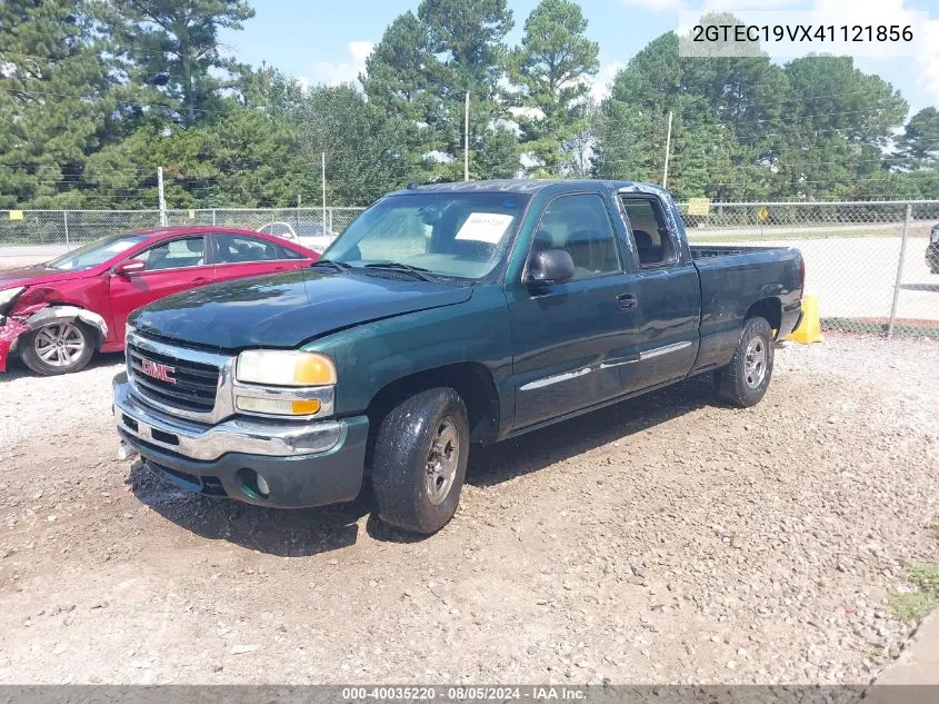 2004 GMC Sierra 1500 Sle VIN: 2GTEC19VX41121856 Lot: 40035220