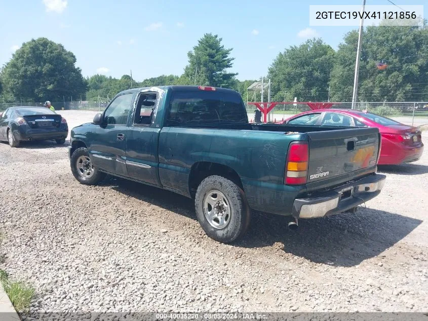 2004 GMC Sierra 1500 Sle VIN: 2GTEC19VX41121856 Lot: 40035220