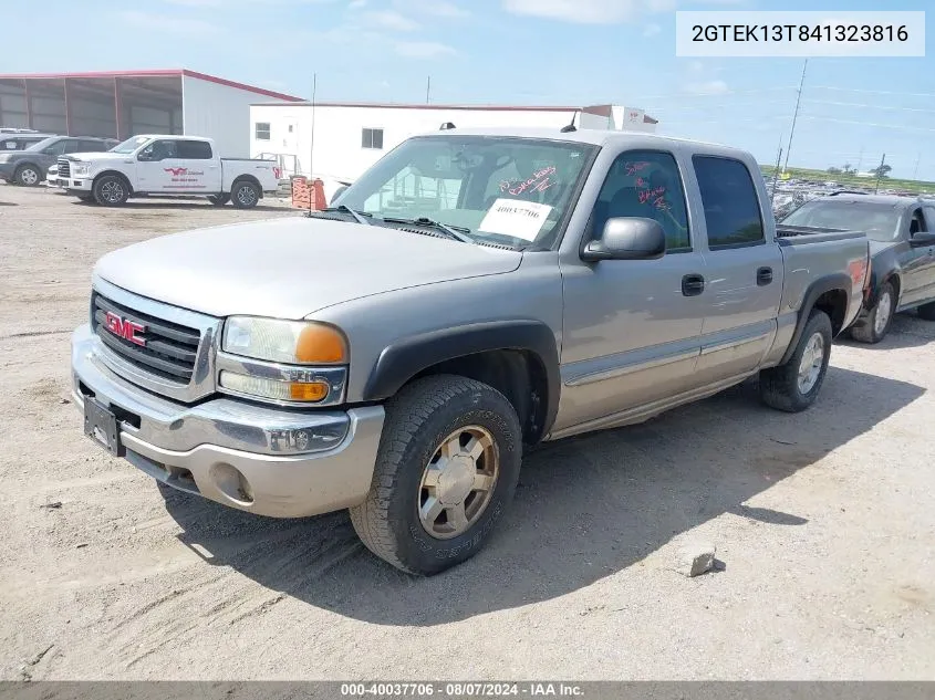 2004 GMC Sierra 1500 Slt VIN: 2GTEK13T841323816 Lot: 40037706